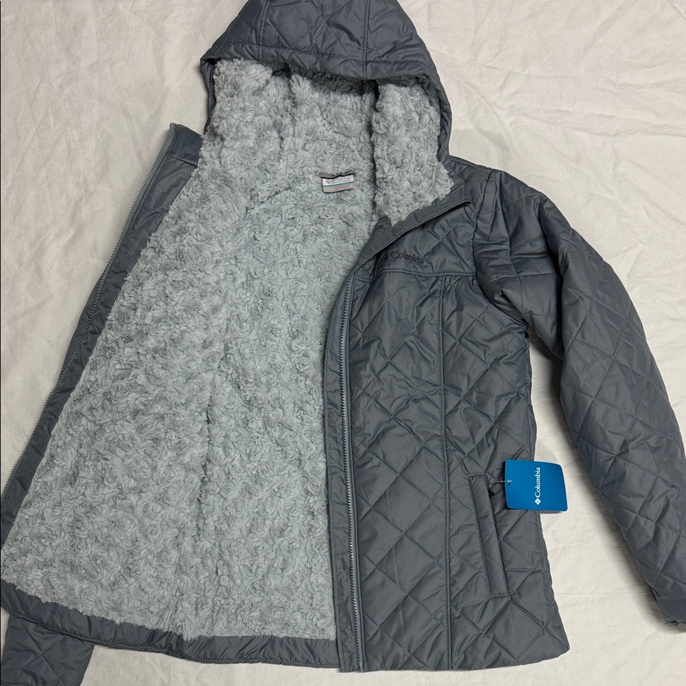 Columbia Copper Crest Quilted Hooded Women’s Jacket R13 - Picture 3 of 8